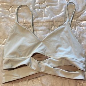 Lululemon sports bra ivory size 8